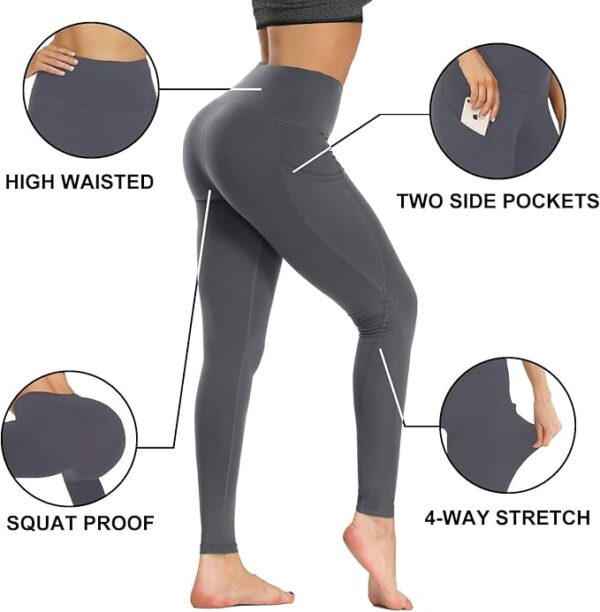 GAYHAY High Waist Yoga Pants with Pockets . - Image 3