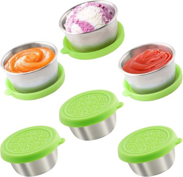 Leakproof Stainless Steel Salad Dressing Containers - Image 7