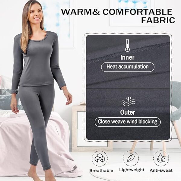 Patelai Women's Thermal Underwear Set - Image 4