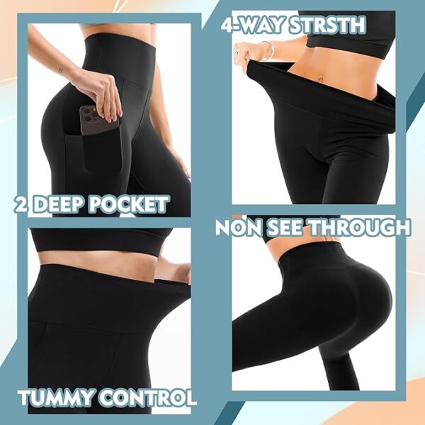 SINOPHANT Tummy Control Leggings with Pockets - Image 3