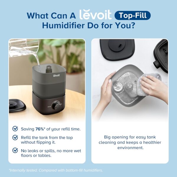 LEVOIT 2.5L Ultrasonic Cool Mist Humidifier - Image 5